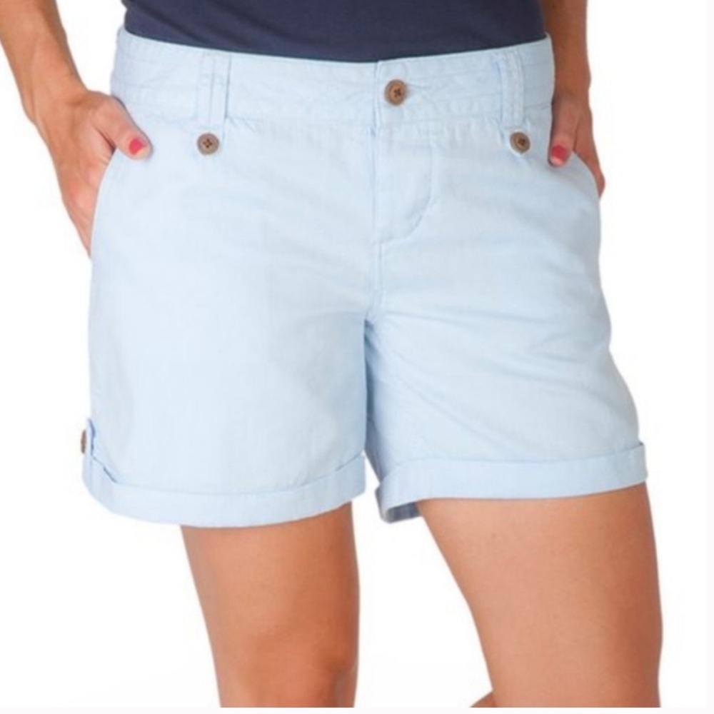 NWT MountainKhakis Women’s Island Shorts Light Blue Size 6